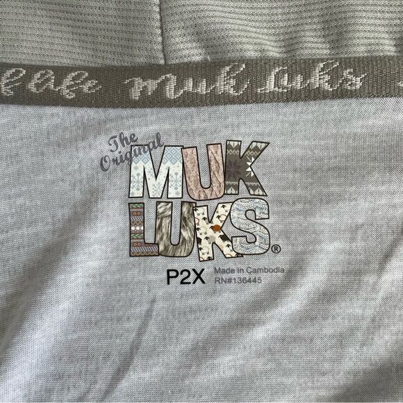 MUK LUK super soft butter knit lightweight long open gray cardigan size P2X - Picture 3 of 6